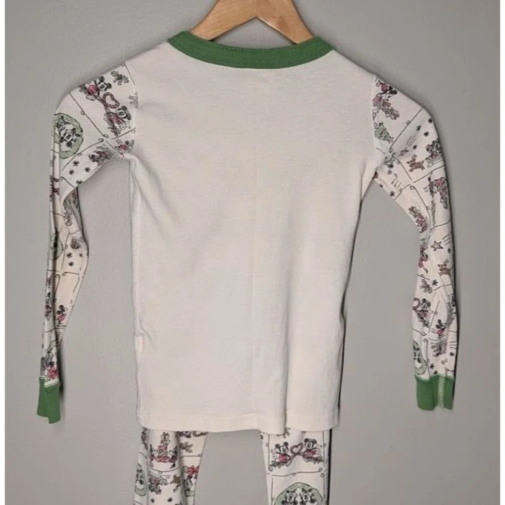 HANNA ANDERSSON Size 120 (6-7) Holiday Mickey Mouse Minnie Mouse Pajamas Unisex